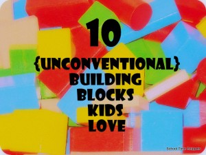 TEN {Unconventional} Building Block ideas your kids (of all ages) will 