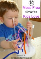 10 mess free crafts kids love
