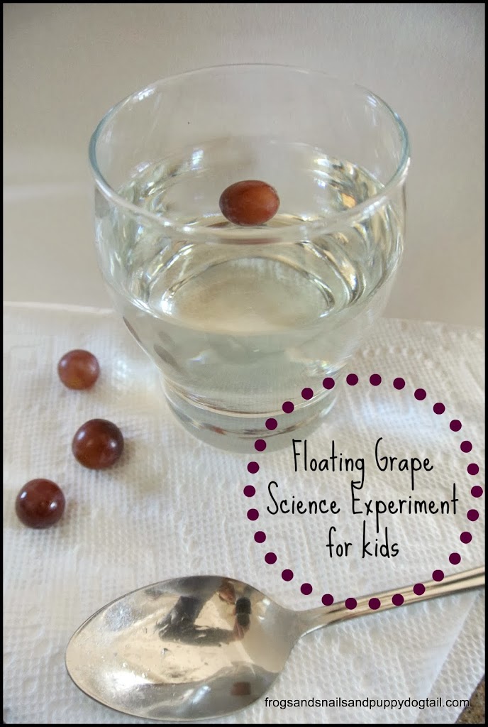 Floating Grape Science Experiment for kids