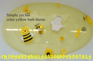 The color yellow bath theme