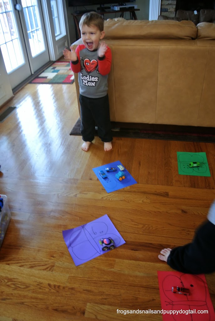 Butterfly Color and Number Walk ~ gross motor skills