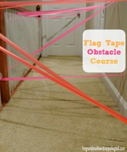 Flag Tape Obstacle Course