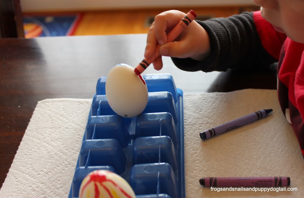 Melted crayon eggs- one way to decorate eggs