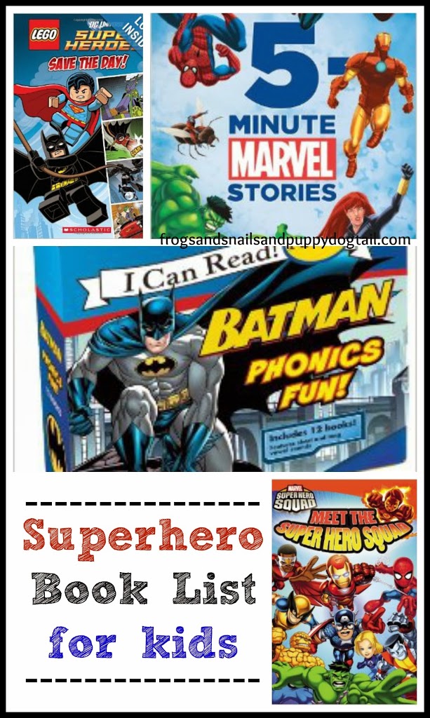 Superhero Book List for kids