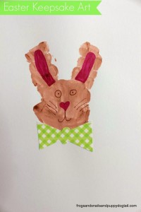 Bunny Handprint Art