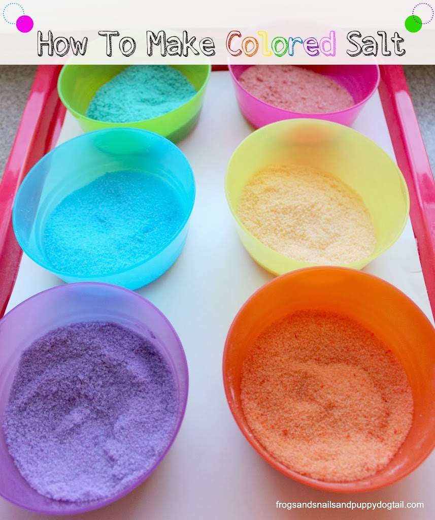 How To Make Colored Salt 