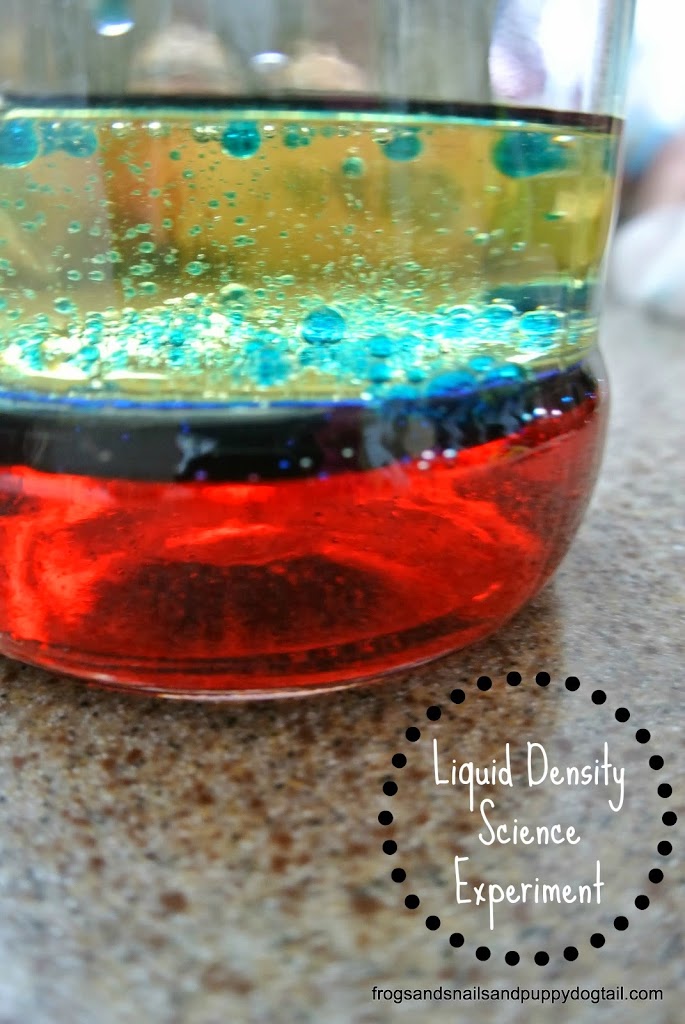 Liquid Density Science Experiment 