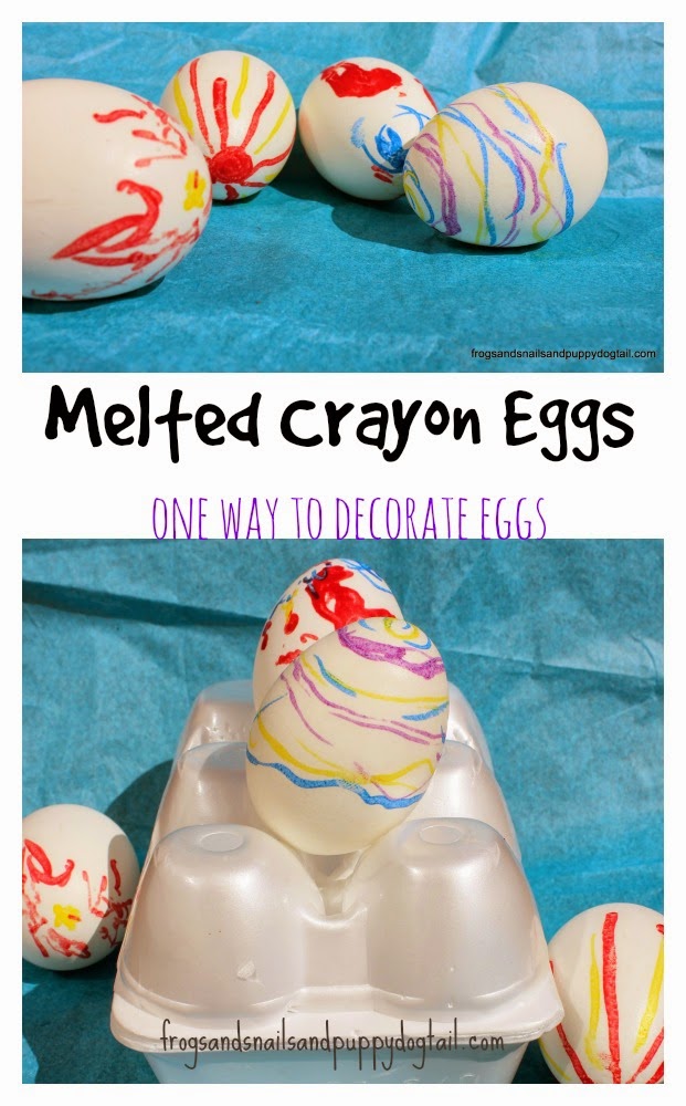 Melted Crayon Eggs- one way to decorate eggs