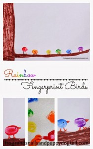 Rainbow Fingerprint Birds 