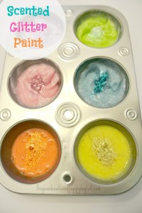 3 Ingredient To Make Scented Glitter Sensory Paint