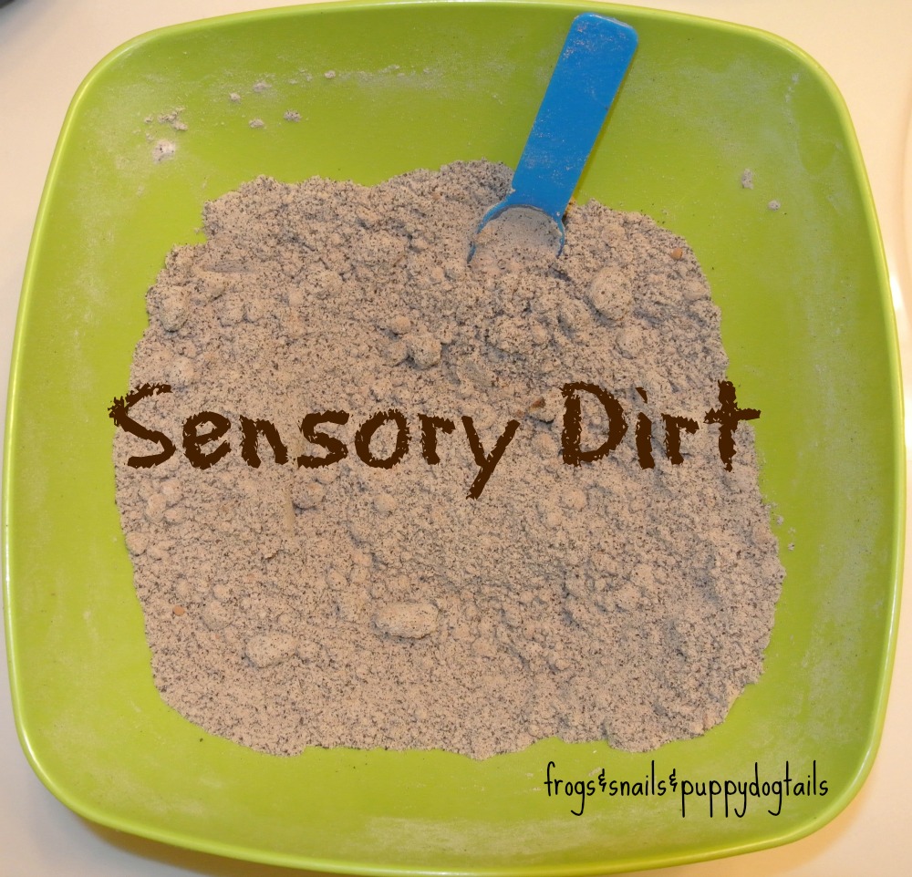 How to make sensory dirt {with stuff you probably already have} - FSPDT