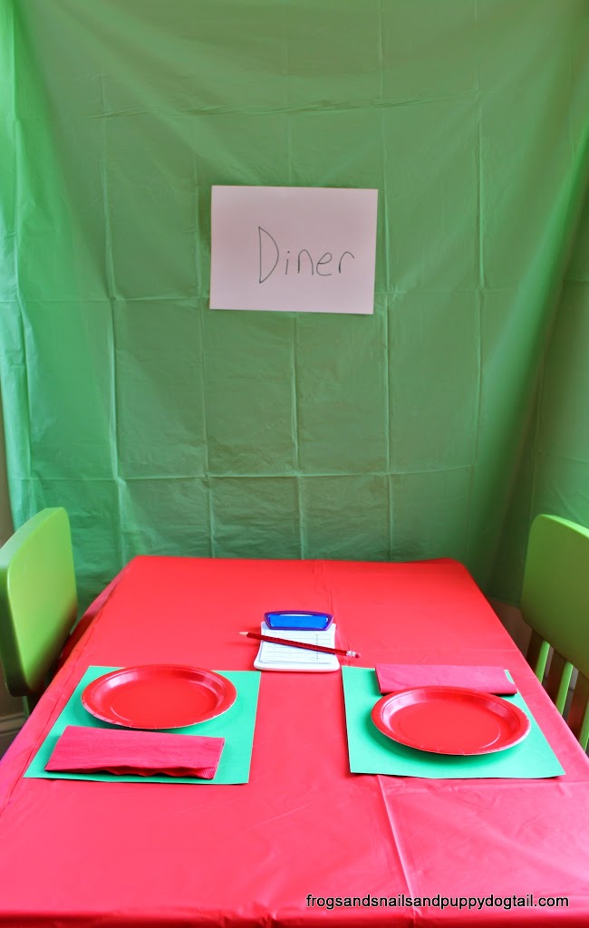 Easy Family Breakfast and Pretend Play Diner for the Kids