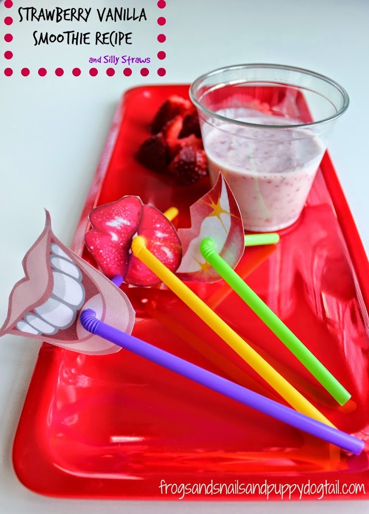 Carnation Breakfast Essentials Strawberry Vanilla Smoothie Recipe And Silly Straws BreakfastEssentials #PMedia and #ad