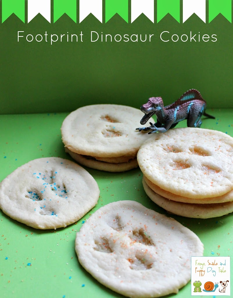 Footprint Dinosaur Cookies