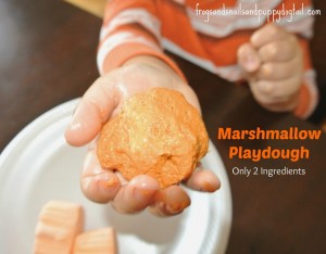 Marshmallow Playdough-edible & fun