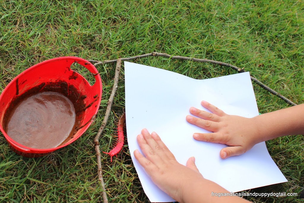Sensory Painting with Bugs
