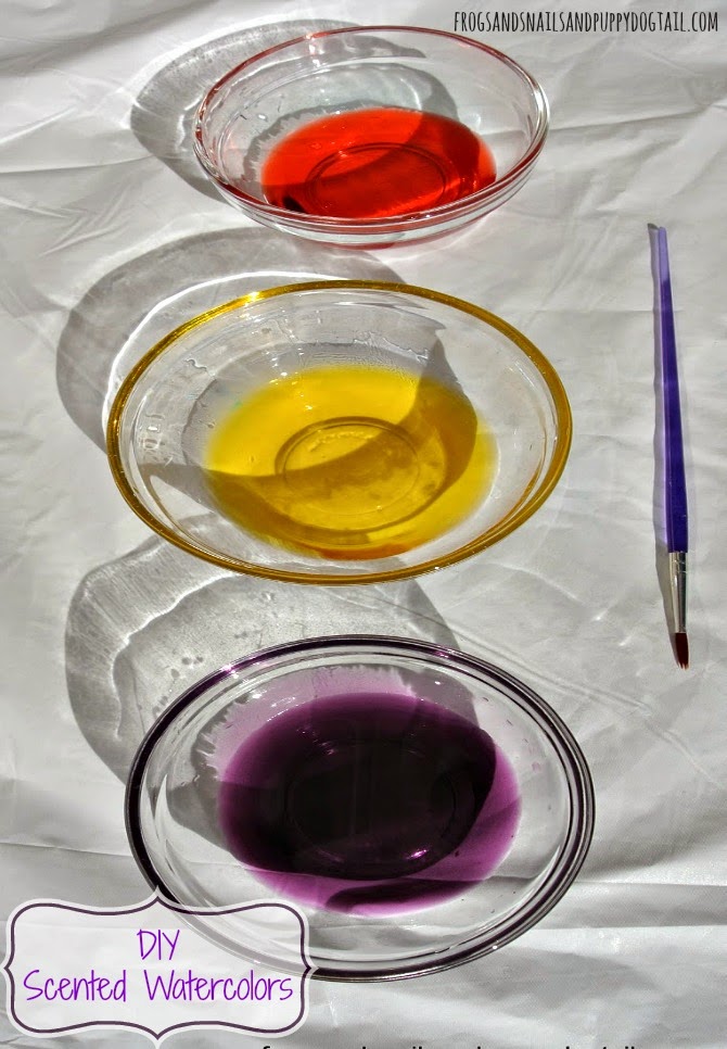 Easy Homemade Scented Watercolors 