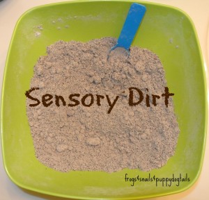 How to make sensory dirt