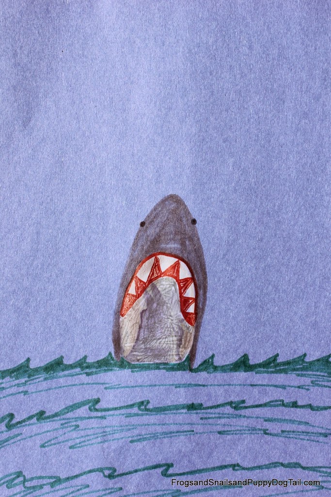 Footprint Heel print Shark Art