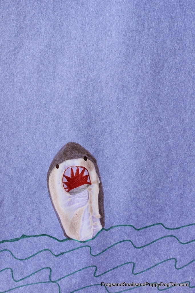 Footprint Heel print Shark Art