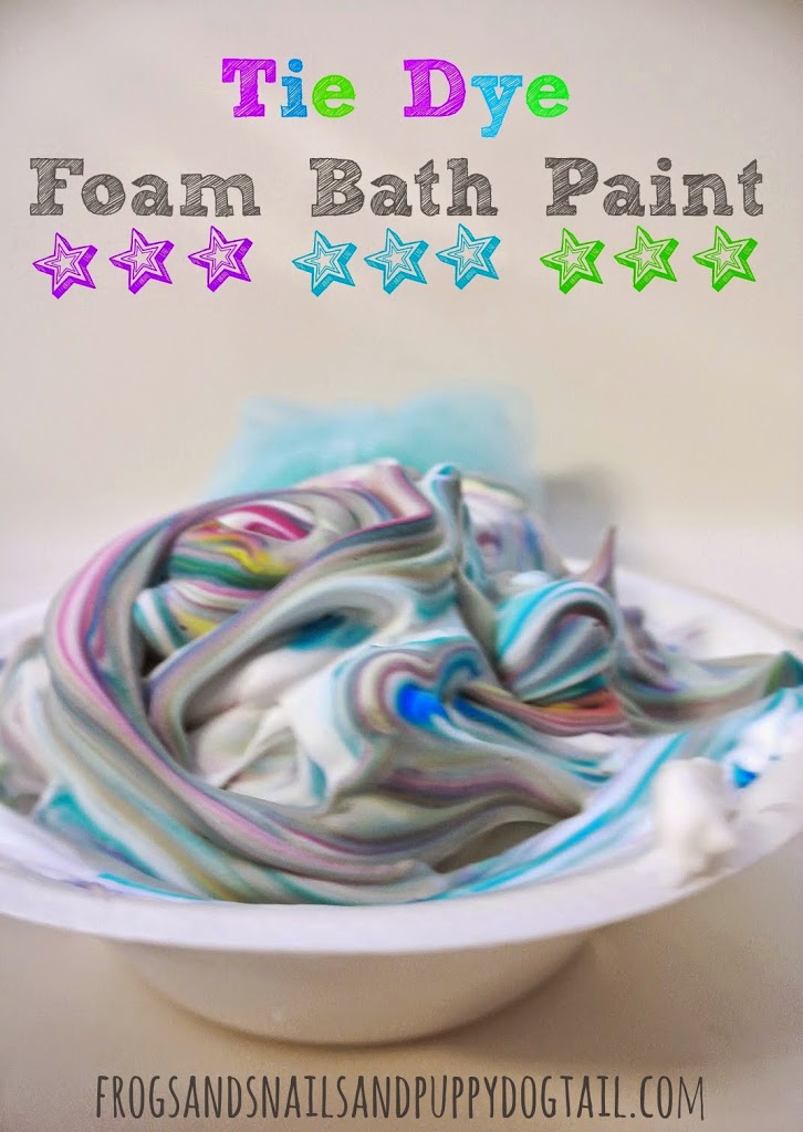 Tie Dye Foam Bath Paint