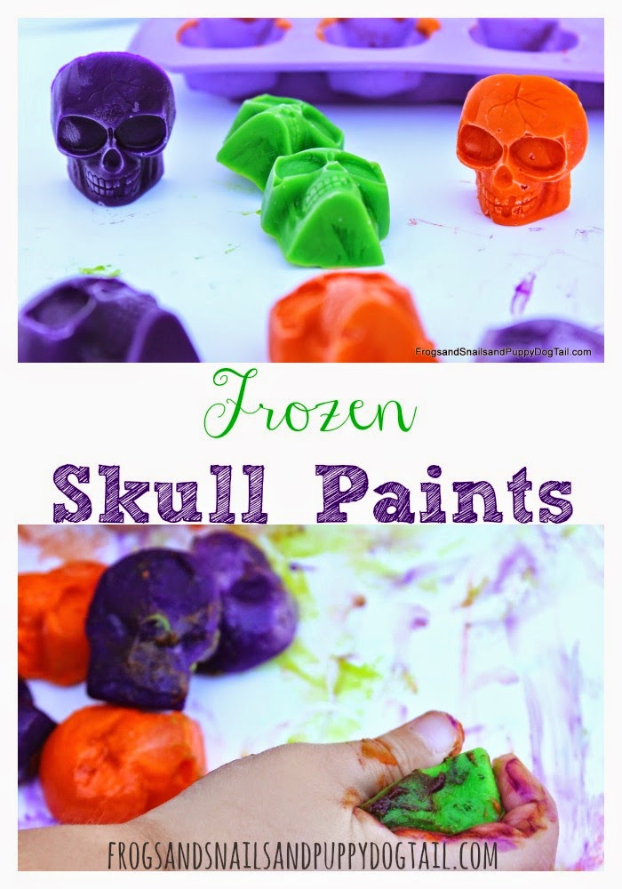 Frozen Skull Paints for Halloween on FSPDT