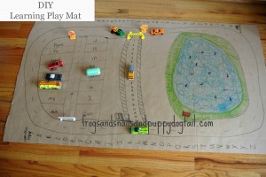 DIY Cardboard Learning Play Mat