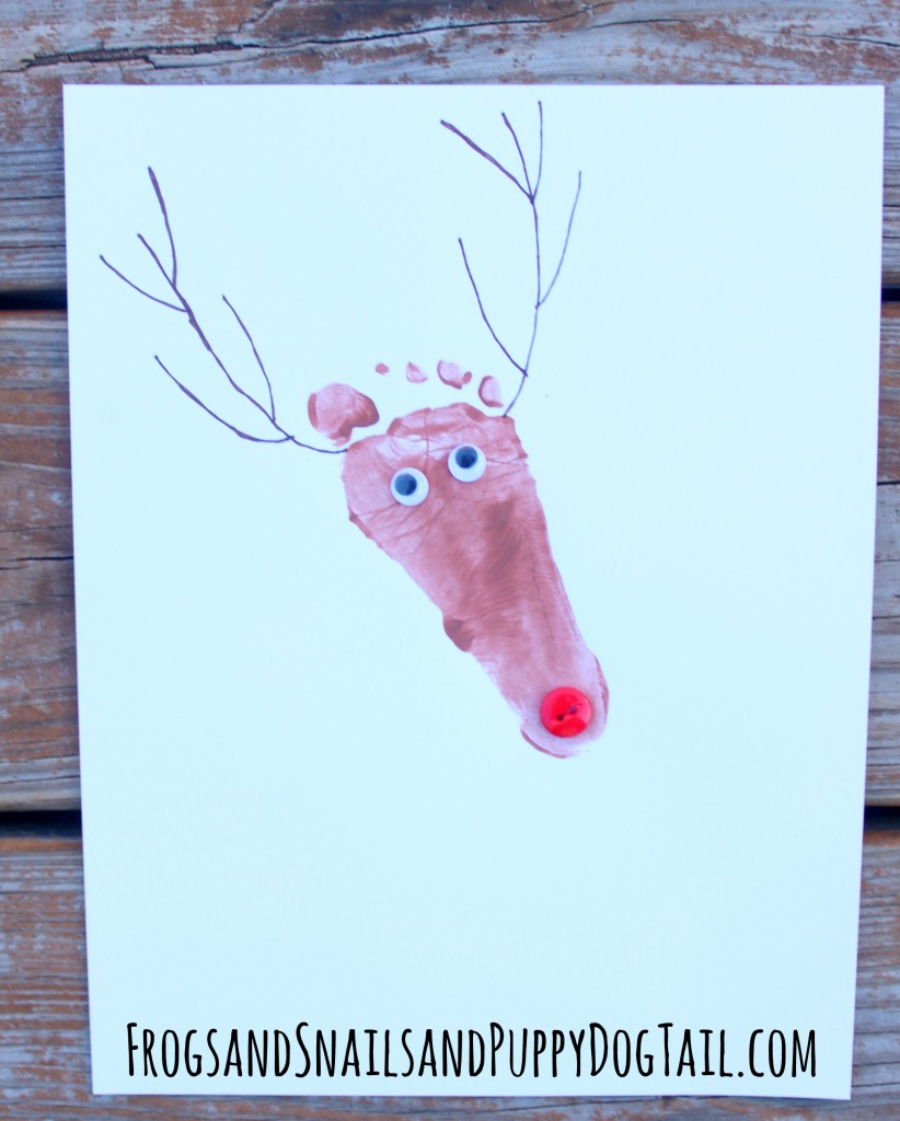 Reindeer Footprint Art