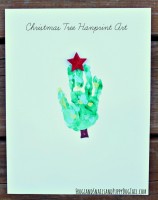 Christmas Tree Handprint Art