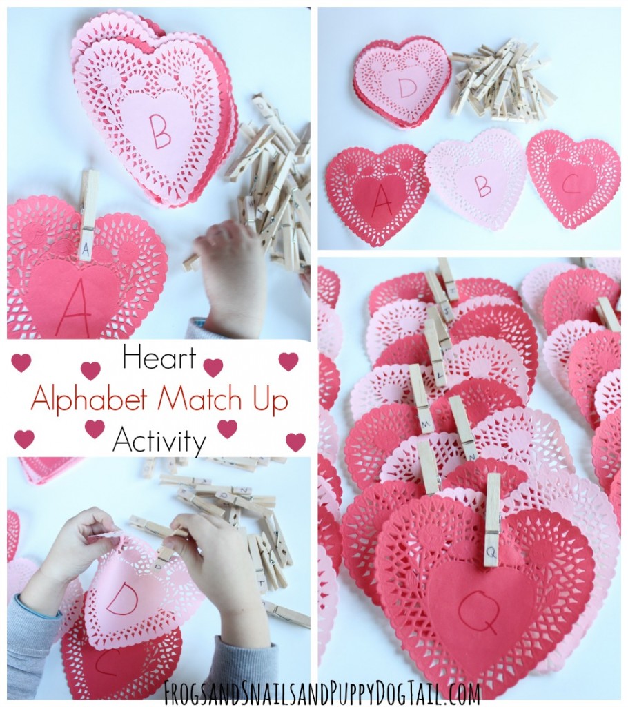 alphabet learning activity for valentine day 