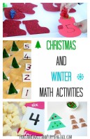 Christmas and Winter Math Activities for kids