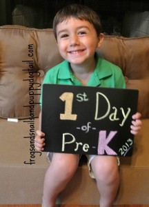 First Day Of School Photo Ideas With Chalkboard Sign