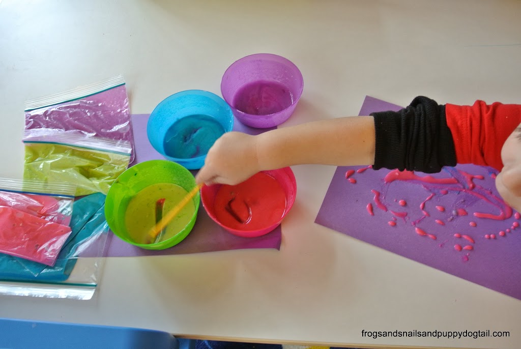 DIY Glitter Puffy Paint to Make Valentine's Day Hearts