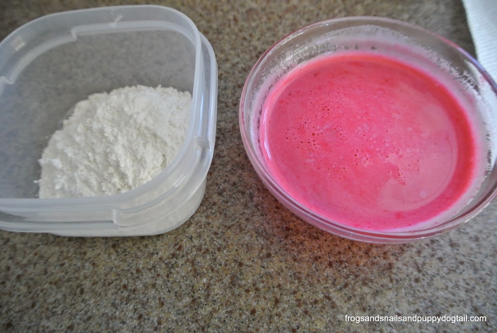 Conversation Heart Sensory Paint- cheap and easy to make