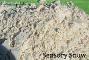 Sensory Snow-how to make