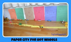 Paper City-great activity for hot wheels