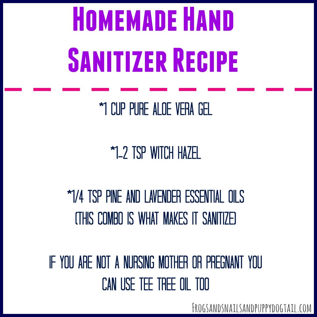 Homemade Hand Sanitizer Recipe