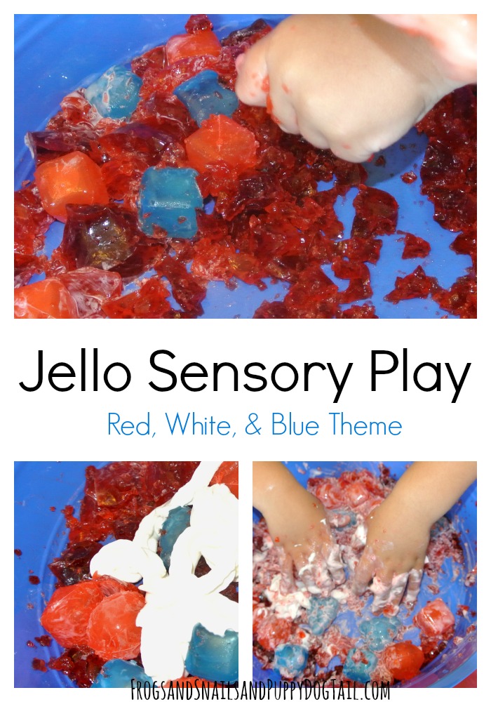 Jello Sensory Play for kids 