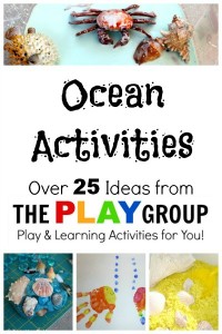 Ocean Activities-Over 25 ideas for sensory play, crafts, parties, and learning activities.