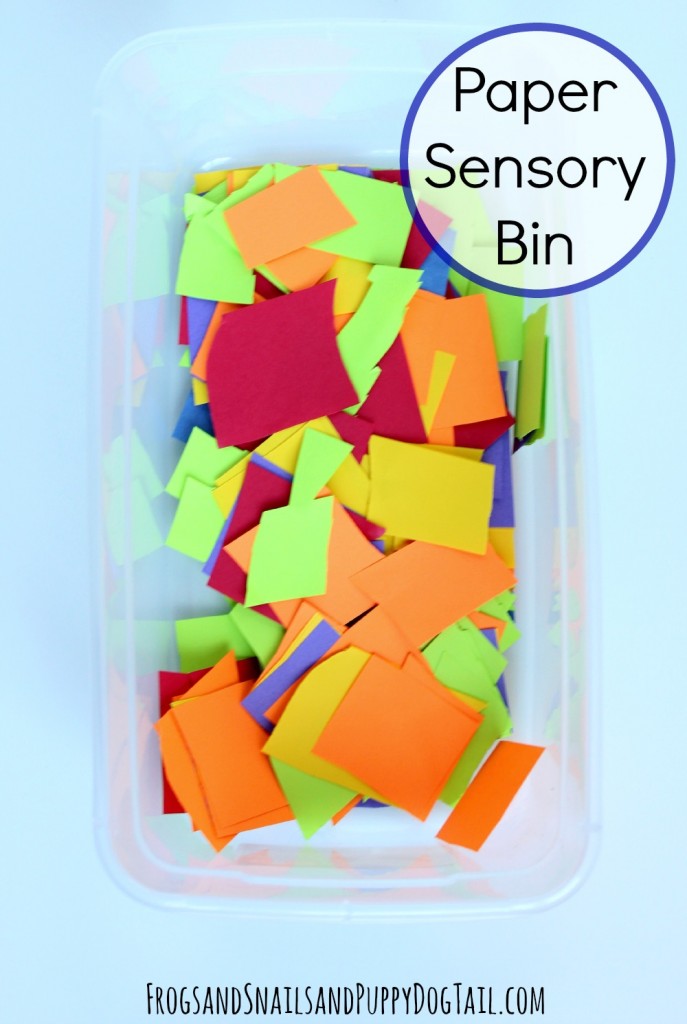 Paper Sensory Bin 