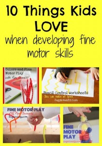 10 things kids love when working on fine motor skills