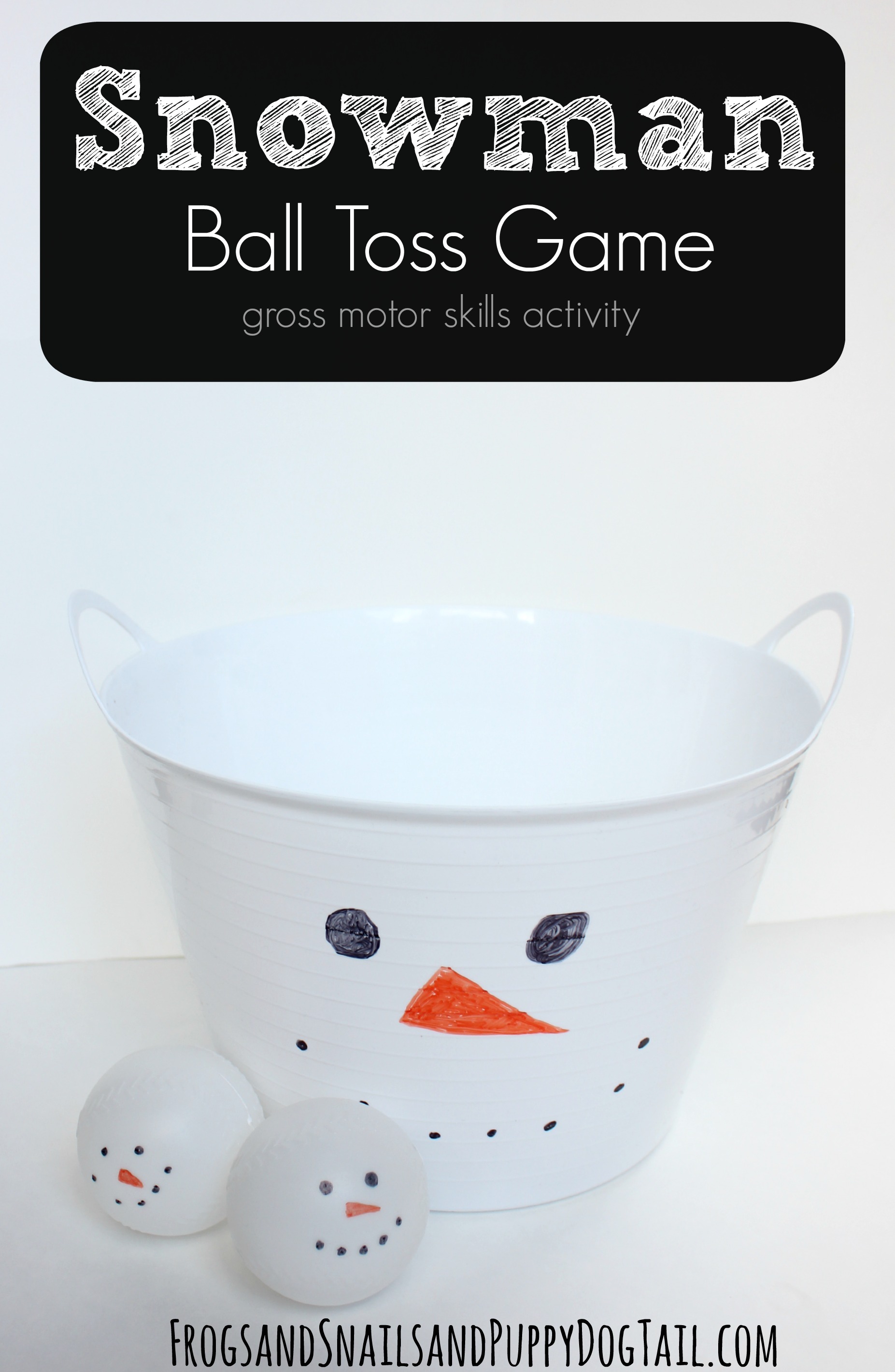 Snowman Ball Toss Game - FSPDT