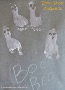 Footprint Ghost- Classic Halloween Craft for Kids by FSPDT