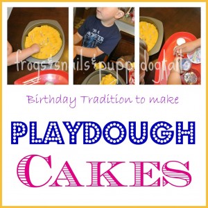 Birthday Playdough Cakes- fine motor skills by FSPDT