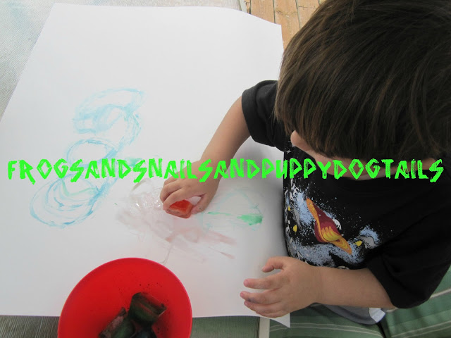 Ice cube painting great activity for toddlers and preschoolers