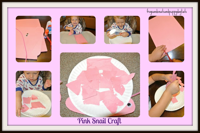 Pink Snail Craft in Honor of Breast CA Awareness
