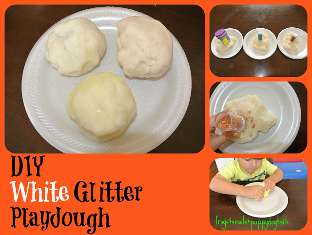 How to Make: White Glitter Playdough