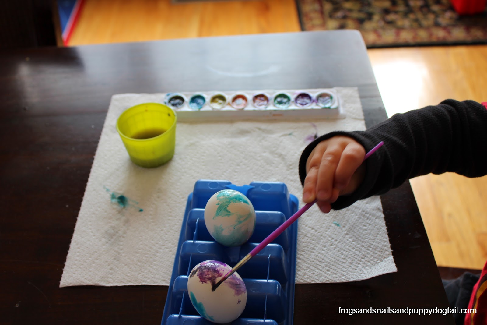 Decorate Eggs with Watercolors