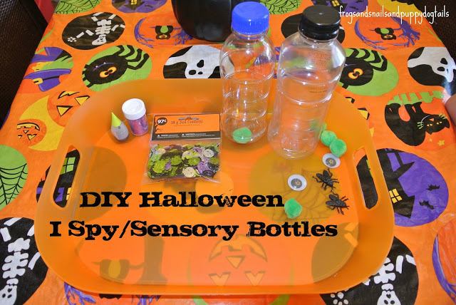 Halloween I spy/sensory bottles