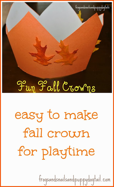 Fall Crowns- easy to make and perfect for playtime